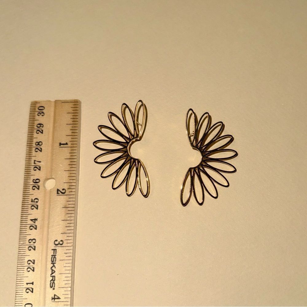 Flower earrings N862 - Picture 4 of 4